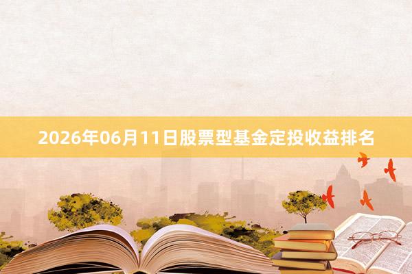 2026年06月11日股票型基金定投收益排名