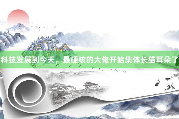 科技发展到今天，最硬核的大佬开始集体长猫耳朵了