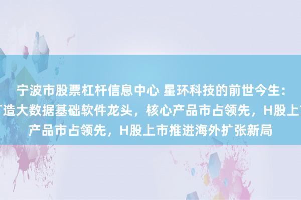 宁波市股票杠杆信息中心 星环科技的前世今生：孙元浩掌舵十三年打造大数据基础软件龙头，核心产品市占领先，H股上市推进海外扩张新局