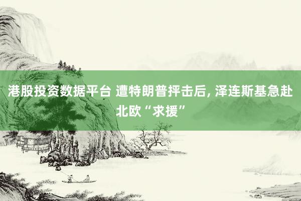港股投资数据平台 遭特朗普抨击后, 泽连斯基急赴北欧“求援”